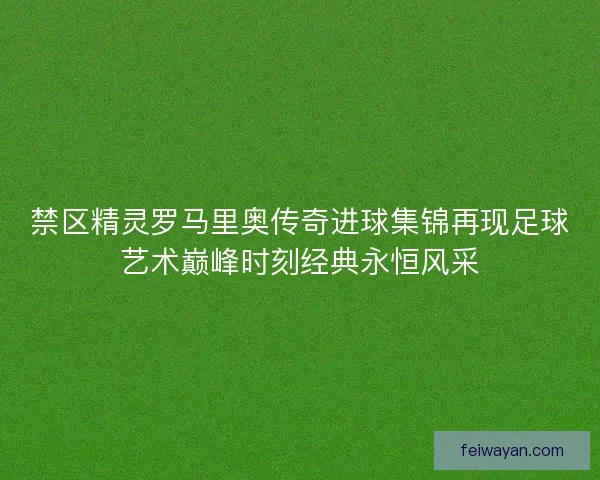 禁区精灵罗马里奥传奇进球集锦再现足球艺术巅峰时刻经典永恒风采