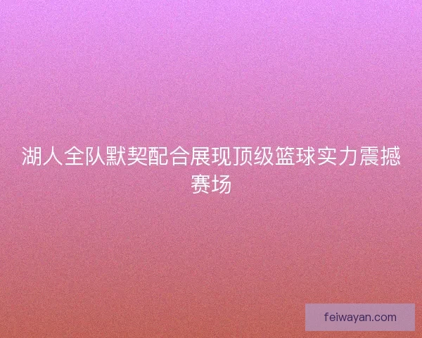 湖人全队默契配合展现顶级篮球实力震撼赛场